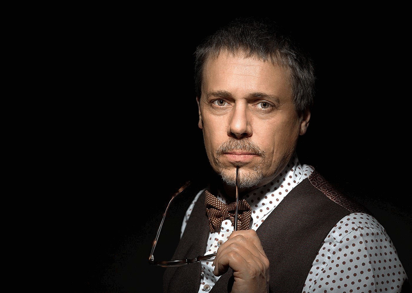 The Candidate - selfie; studio shot with single flash LHS