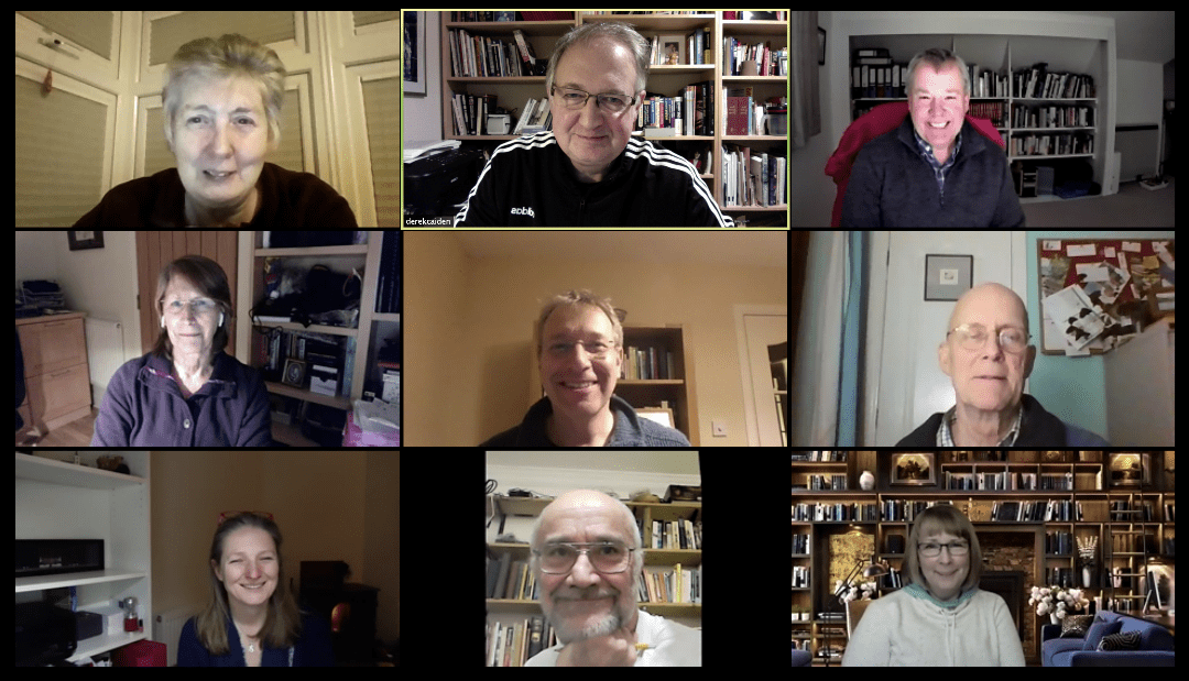 Haddington Camera Club committee meeting online in January 2021