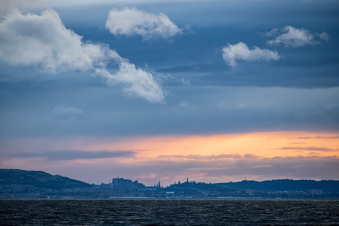 Longniddry Bents at dusk
