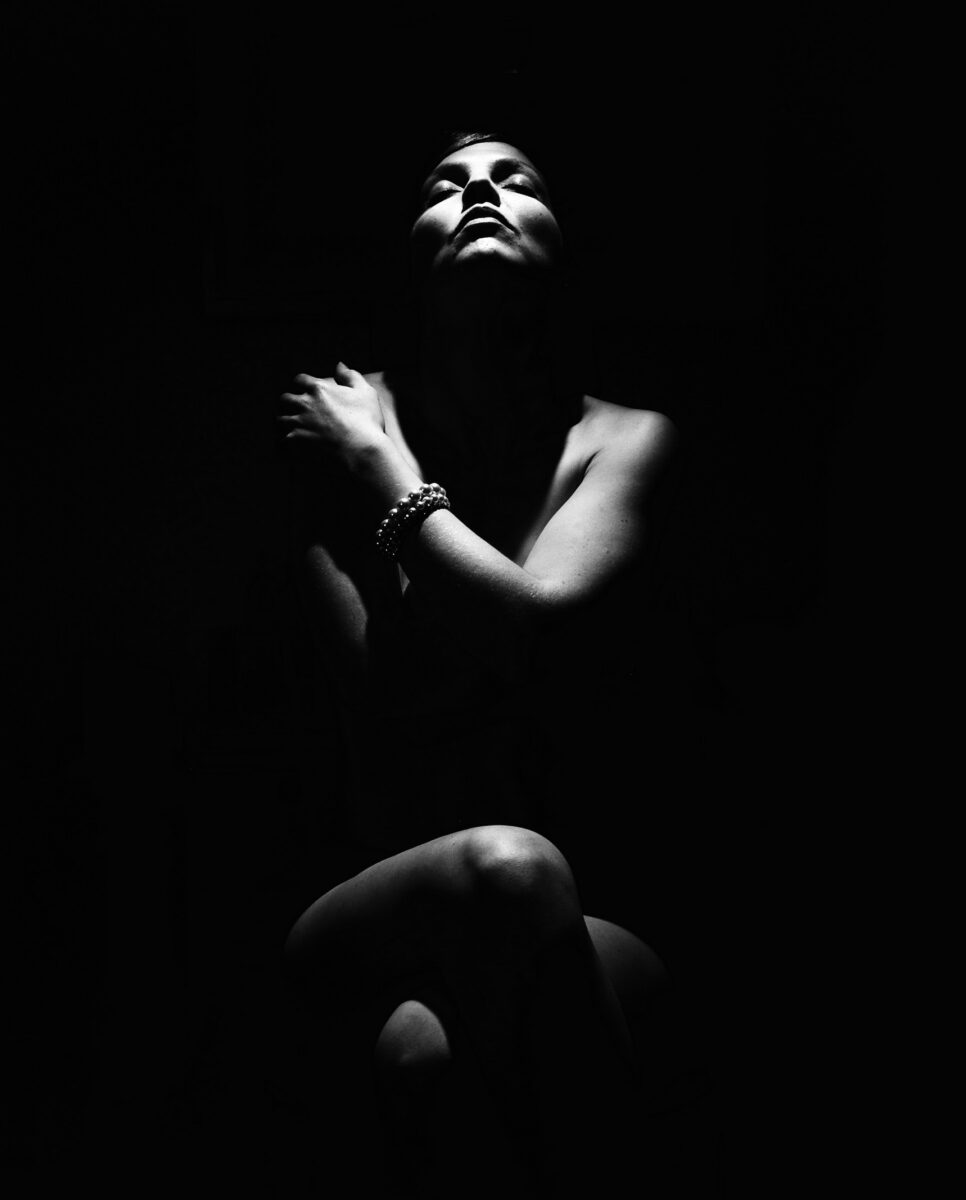 The High Priestess - single flash above, shot in Wendy's living room